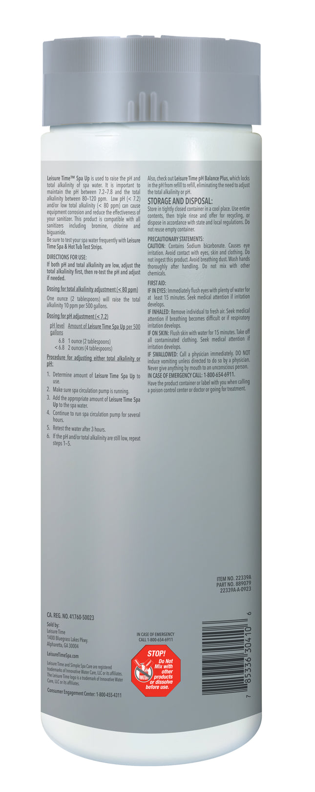 Leisure TIME 22339A Spa Up Balancer for Hot Tubs, 2 lbs