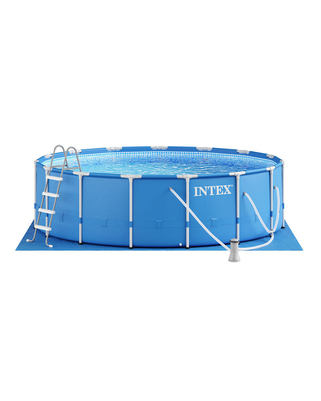 Metal Frame 15' x 48" Above Ground Pool w/ Filter Pump (Set)