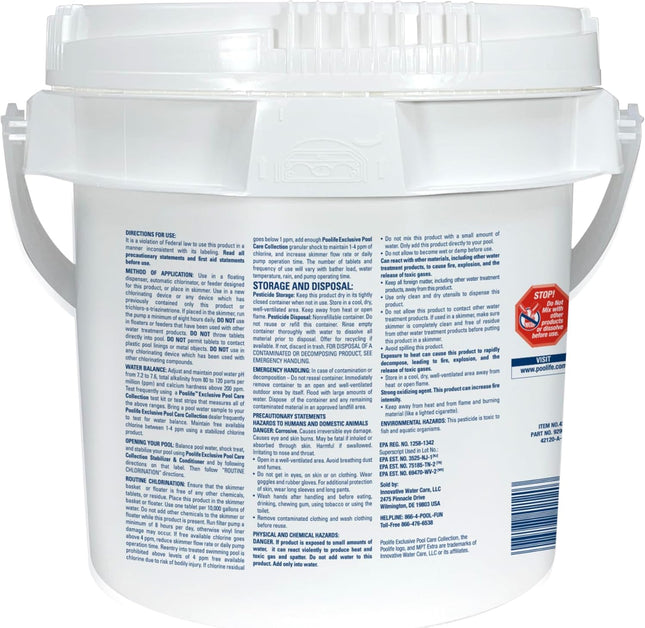 Poolife™ MPT Extra™ 3” Chlorinating Tablets: All In One Chlorine Tablets 4LBS