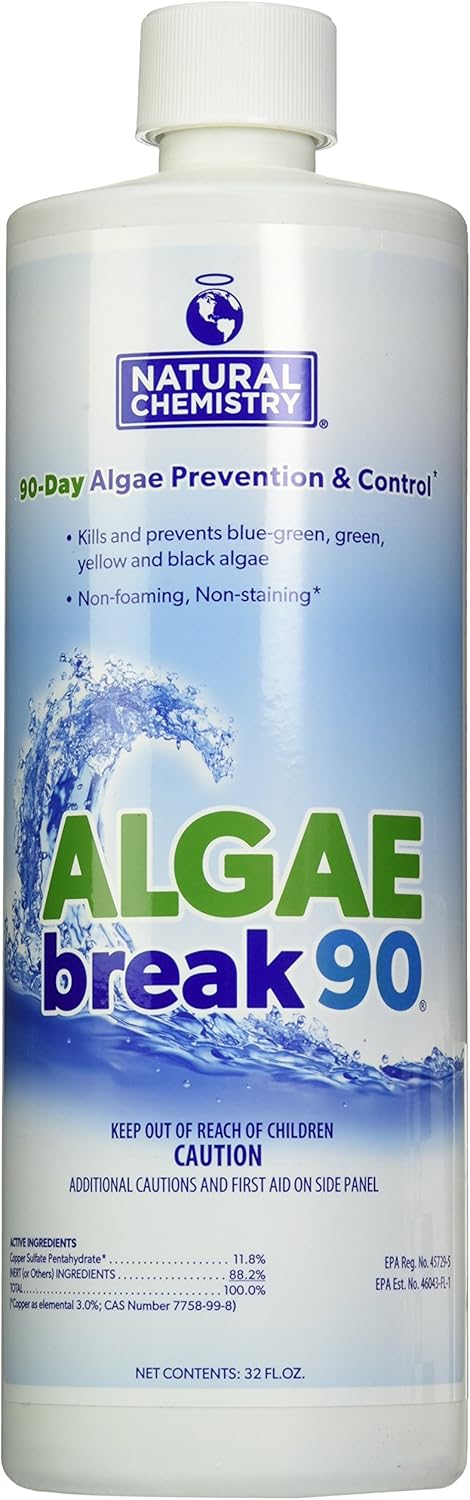 Natural Chemistry 1 qt Bottle Algae Break 90 12 per Case