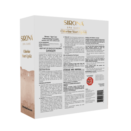 Sirona Spa Care Chlorine Start Up Kit for Spas and Hot Tubs