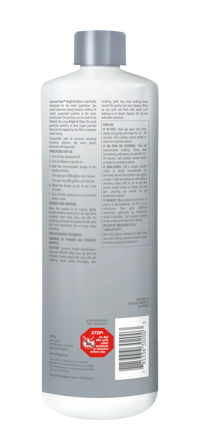 Leisure Time® Bright & Clear Clarifier 32fl oz