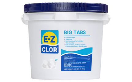 25 lb 3" 8 oz Big Tabs Sanitizer Unwrapped Pail 47245890