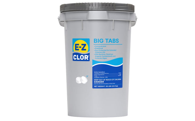 50 lb 3" 8 oz Big Tabs Sanitizer Unwrapped Pail 47247040