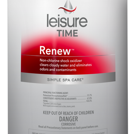 Leisure Time Renew Non-Chlorine Spa Shock Treatment 5lbs