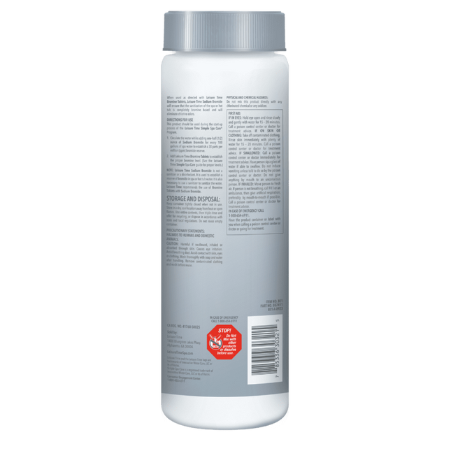 Leisure Time Sodium Bromide for Hot Tubs – 1 lb Spa Sanitizer